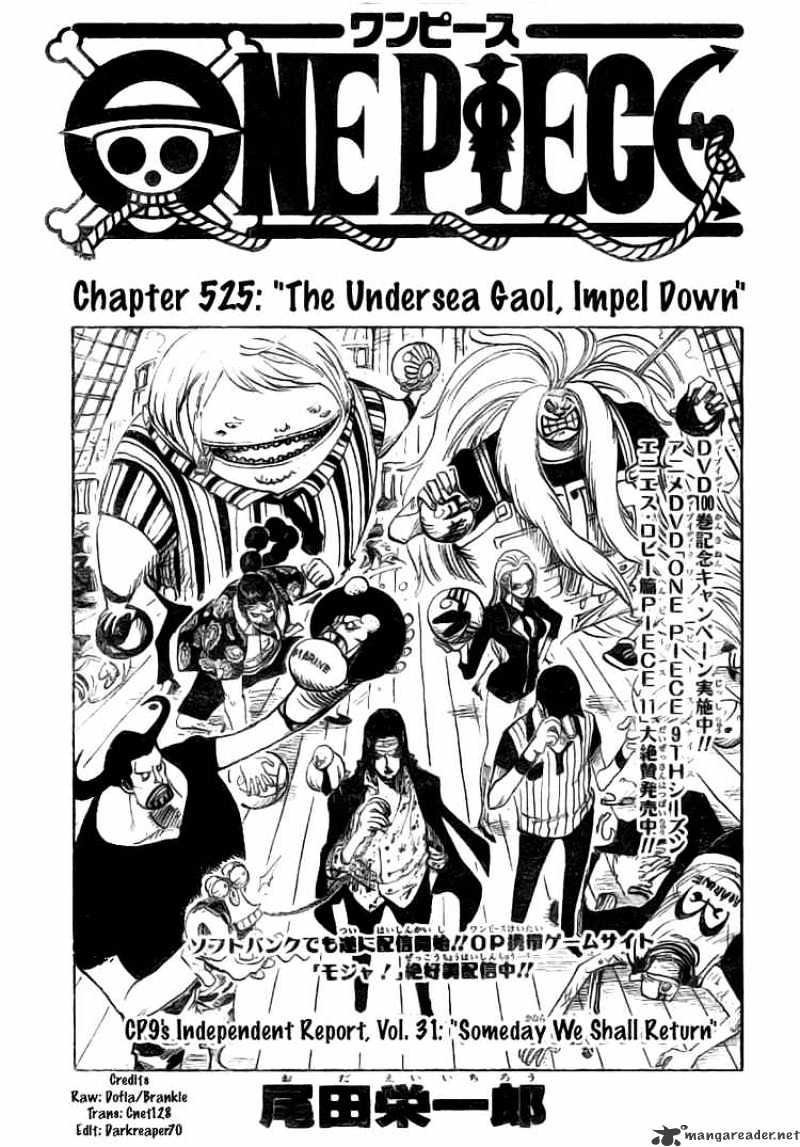 One Piece Chapter 525 Manga Reader